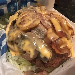 Bunless butterburger