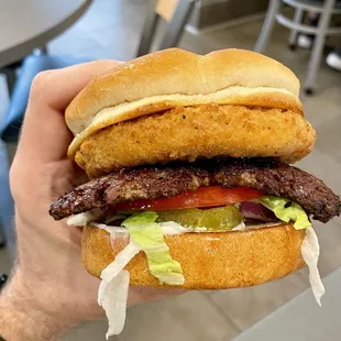 Curderburger has on giant cheese curd as a topping! LTO so get one quick!