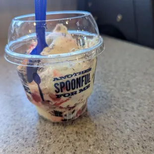 Two scoop flavor of the day.