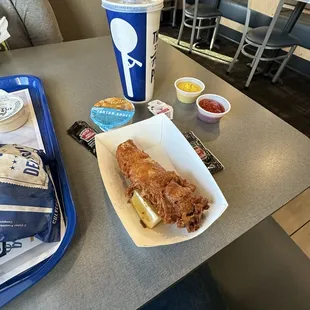 I just wanted one piece of fish to try it out. Honestly, it wasn't bad. I would order again.