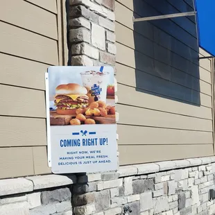 Driving around the building to the drive-thru