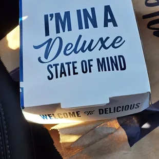 My burger in it's box