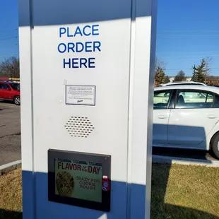 Placing my drive-thru order