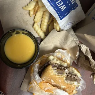 Mushroom and Swiss burger