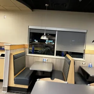 a view of the inside of a restaurant