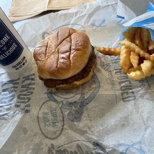 Butter Burger Kids Meal (Burger, Fries, &amp; Coke Beverage)