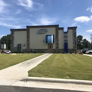 outside