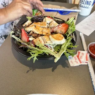 Strawberry fields salad.