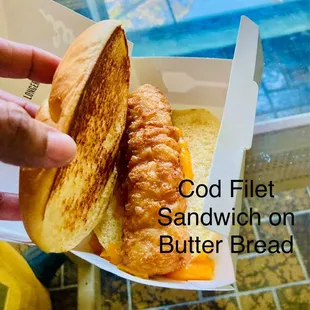 Cod Filet Sandwich