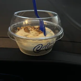 Single scoop flavor of the day.
