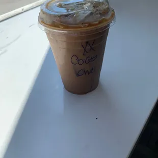 Dirty Chai with coconut milk