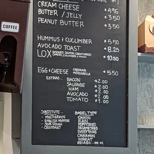 And food items! love the avocado toast!