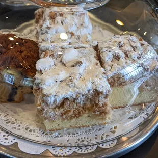 a display of a variety of pastries