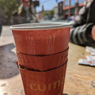 Large pour over coffee