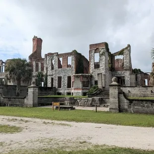 The mansion that burned down.