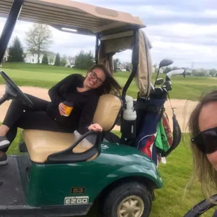 Distancing golf style!