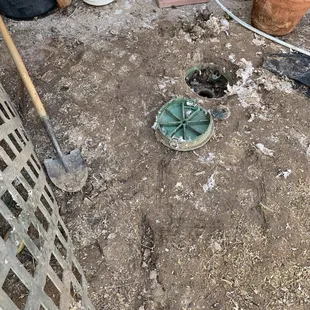 This is how they left the job...that is not our shovel