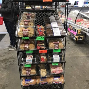 a grocery store with a variety of food items