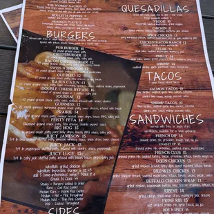 Menu front