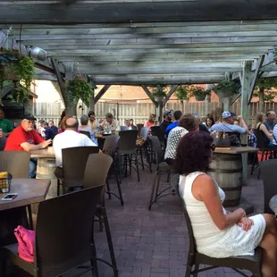 Wednesday night enjoying a good band and cold beer on the patio