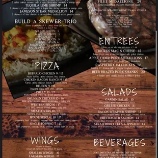 Menu, front side (May 2021)
