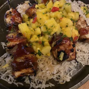 Hawaiian Chicken Skewers