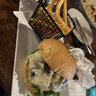 Swiss Mushroom Burger