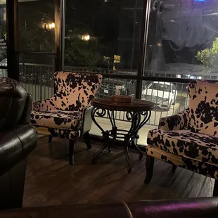 two chairs and a table