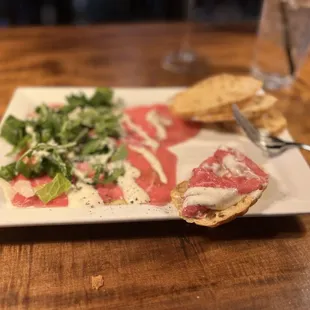 Beef carpaccio