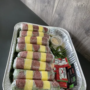 Party tray of Summer rolls