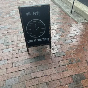 Signage for coffee at Cuor