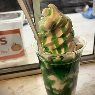 Crème de Mint (non-alcoholic, of course)