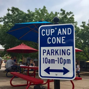 Designated parking for Cup and Cone