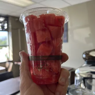 Watermelon fresh cut every day! :) melon frescas!