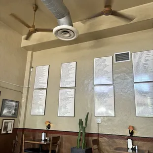 Scrolls with inspirations.