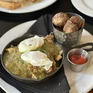 a plate of food on a table
