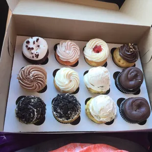 Cookies and cream, cookie dough, cassata cake, sinfully chocolate to name a few. Delicious!