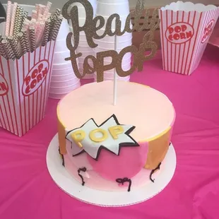 Custom cake for baby shower