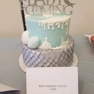 Game of Thrones themed baby shower cake. It was perfect!