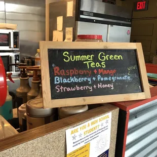 Summer green teas