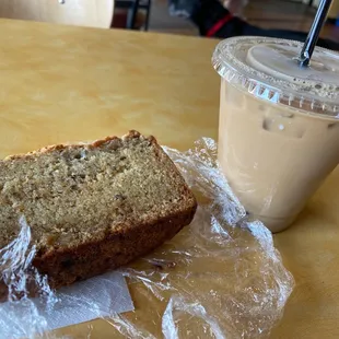 Banana bread iced coffee
