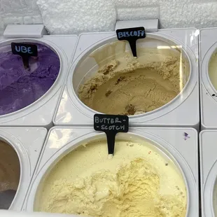 My two favorites, biscoff and ube