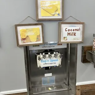  display of a cup and a spoon