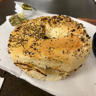 Everything bagel and butter