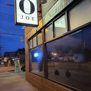 Outside of the coffee house