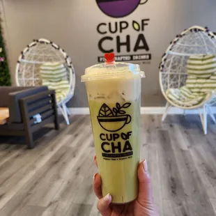 Pink Salt Honey Latte