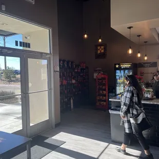 Inside view of front door area