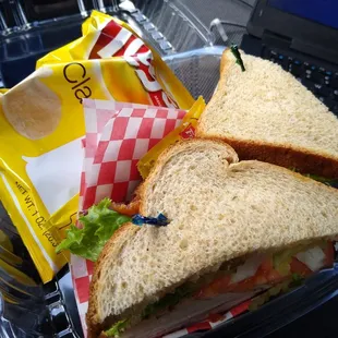 Club $8.99 with chips and soda