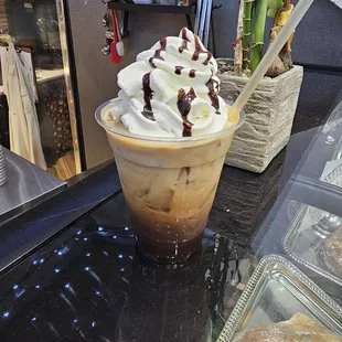 Choco chip cookie iced espresso