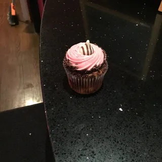 Raspberry Twist Cupcake